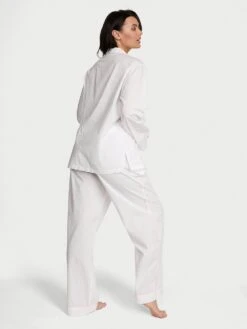 Victoria's Secret Heritage Cotton Long Pajama Set -Underwear Promotional Store 1125980277CU OM B