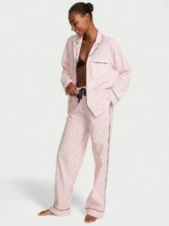 Victoria's Secret Heritage Cotton Long Pajama Set -Underwear Promotional Store 112598027C7P OM F