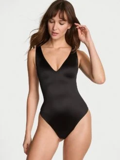 Victoria's Secret SoSleek™ Plunge Bodysuit -Underwear Promotional Store 1126169354A2 OM F
