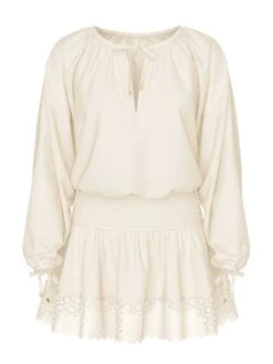 Beachwear Linen Lace-Trim Dress -Underwear Promotional Store 1126226835Y1 OF F