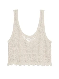 Beachwear Crochet Cropped Tank Top -Underwear Promotional Store 1126227868H0 OF F