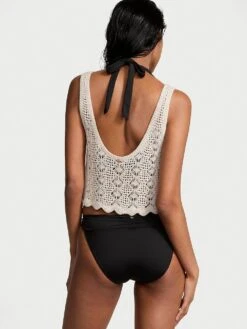 Beachwear Crochet Cropped Tank Top -Underwear Promotional Store 1126227868H0 OM B