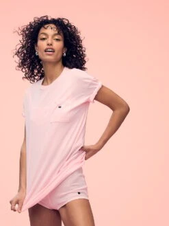 Victoria's Secret 100% Cotton Oversize Pocket Sleep Tee -Underwear Promotional Store 112626392HMN OM S