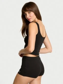 Victoria's Secret 100% Cotton Tank & Shorts Pajama Set -Underwear Promotional Store 1126264054A2 OM B