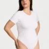 Victoria's Secret Pointelle Modal Short-Sleeve Bodysuit