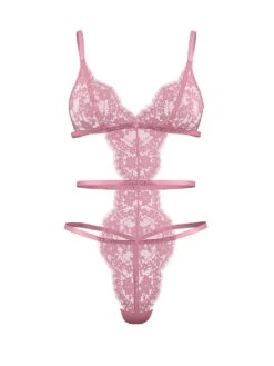 Dare To Dream Lace Strappy Triangle Teddy -Underwear Promotional Store 112629443Y9S OF F