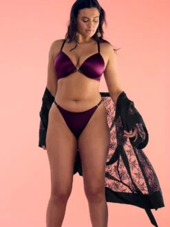 Rose Lace Adjustable Brazilian Panty -Underwear Promotional Store 1126299328P7 OM S