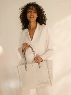 Victoria's Secret Bridal Canvas Tote Bag -Underwear Promotional Store 112638557ANP OM S