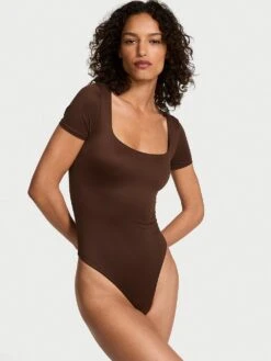 Victoria's Secret Bodywear By Victoria With FeatherSoft™ Innovation Square-Neck Bodysuit