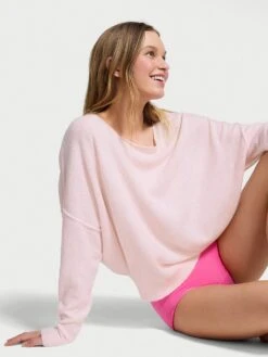 Victoria's Secret Summer Knit Boatneck Sweater -Underwear Promotional Store 112645872HMN OM F