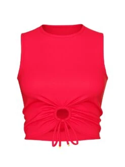 Beachwear Swim Tie-Front Tank Top -Underwear Promotional Store 112647322OFP OF F