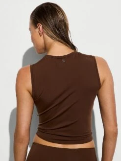 Beachwear Swim Tie-Front Tank Top -Underwear Promotional Store 1126473233F6 OM B