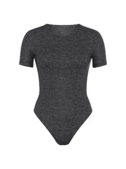 Victoria's Secret Ribbed Modal Short-Sleeve Bodysuit -Underwear Promotional Store 112648241NG2 OF F