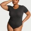 Victoria's Secret Ribbed Modal Short-Sleeve Bodysuit