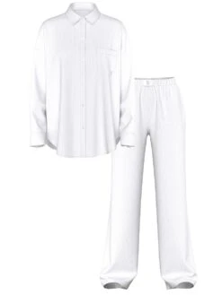 Victoria's Secret Modal-Cotton Striped Long Pajama Set -Underwear Promotional Store 1126482695D1 OF F