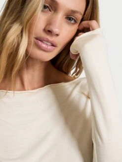 Victoria's Secret Luxe Cashmere Blend Long-Sleeve Top -Underwear Promotional Store 112648337A7D OF DET