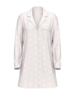 Victoria's Secret Modal Soft Eyelet Button-Front Sleepshirt -Underwear Promotional Store 1126490334Y5 OF F