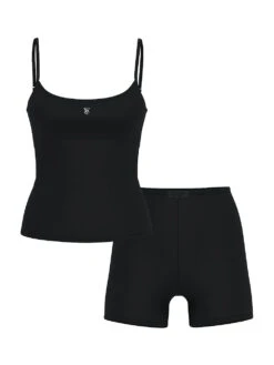 Victoria's Secret Ribbed Modal Cami & Shorts Set -Underwear Promotional Store 1126490454A2 OF F