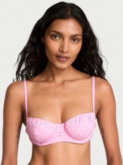 Victoria's Secret Heritage Cotton Shine Balconette Bra -Underwear Promotional Store 1126491276ZH OM F