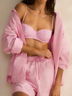 Victoria's Secret Heritage Cotton Shine Balconette Bra -Underwear Promotional Store 1126491276ZH OM S