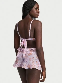 Vintage Blossom Babydoll Set -Underwear Promotional Store 1126495777DT OM B