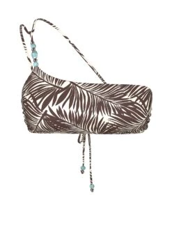 Beaded One-Shoulder Bandeau Bikini Top -Underwear Promotional Store 1126509578MX OF F