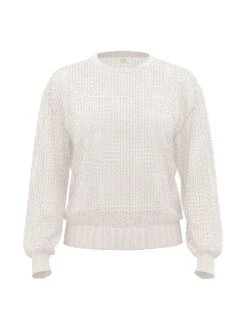 Beachwear Crochet Crewneck Sweater -Underwear Promotional Store 1126532068H0 OF F