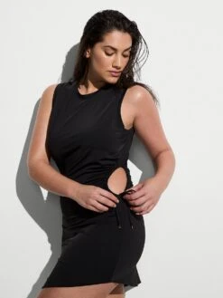 Beachwear Swim Ruched Mini Dress -Underwear Promotional Store 112653212ZUO OM F