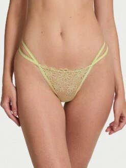 Eyelet Mesh Strappy String Thong Panty -Underwear Promotional Store 1126535829K2 OM F