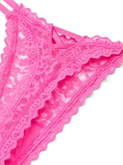 Eyelet Mesh Strappy String Thong Panty -Underwear Promotional Store 1126535900T2 OF DET