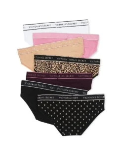 Victoria's Secret 5-Pack Logo Cotton Hiphugger Panties -Underwear Promotional Store 112654384YXY OF B