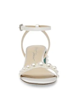 Betsey Johnson Tina Pearl Block Heel Sandal -Underwear Promotional Store 1126734131Y9 OF DET