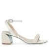 Betsey Johnson Tina Pearl Block Heel Sandal