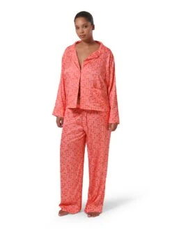 BLUEBELLA Tabitha Satin Long Pajama Set -Underwear Promotional Store 1126735792V1 OF DET