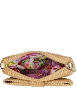 Betsey Johnson Bow Top-Zip Straw Bag -Underwear Promotional Store 1126743932Y4 OF F