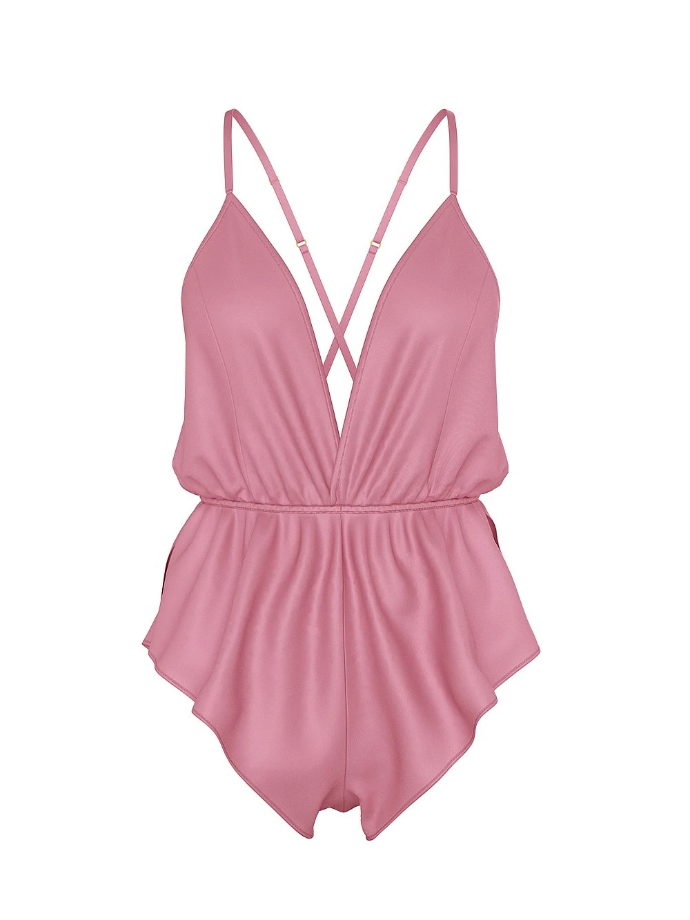 Victoria's Secret Satin Flutter Romper 5 Victoria's Secret Satin Flutter Romper - Image 5