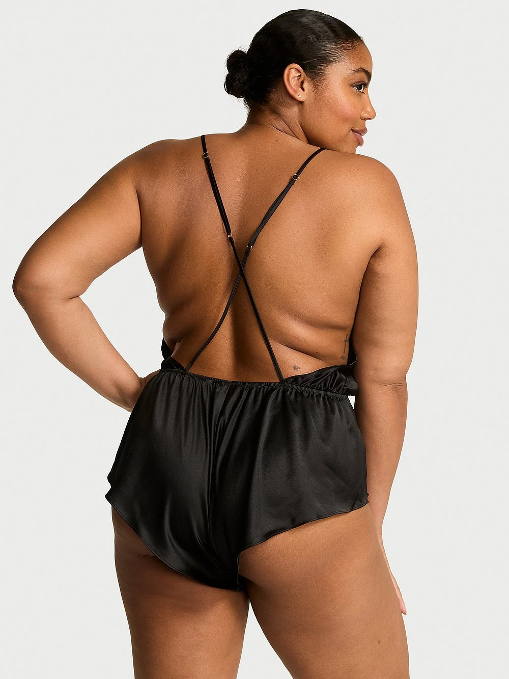 Victoria's Secret Satin Flutter Romper 9 Victoria's Secret Satin Flutter Romper - Image 9