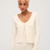 Sisi Scallop Knit Cardigan