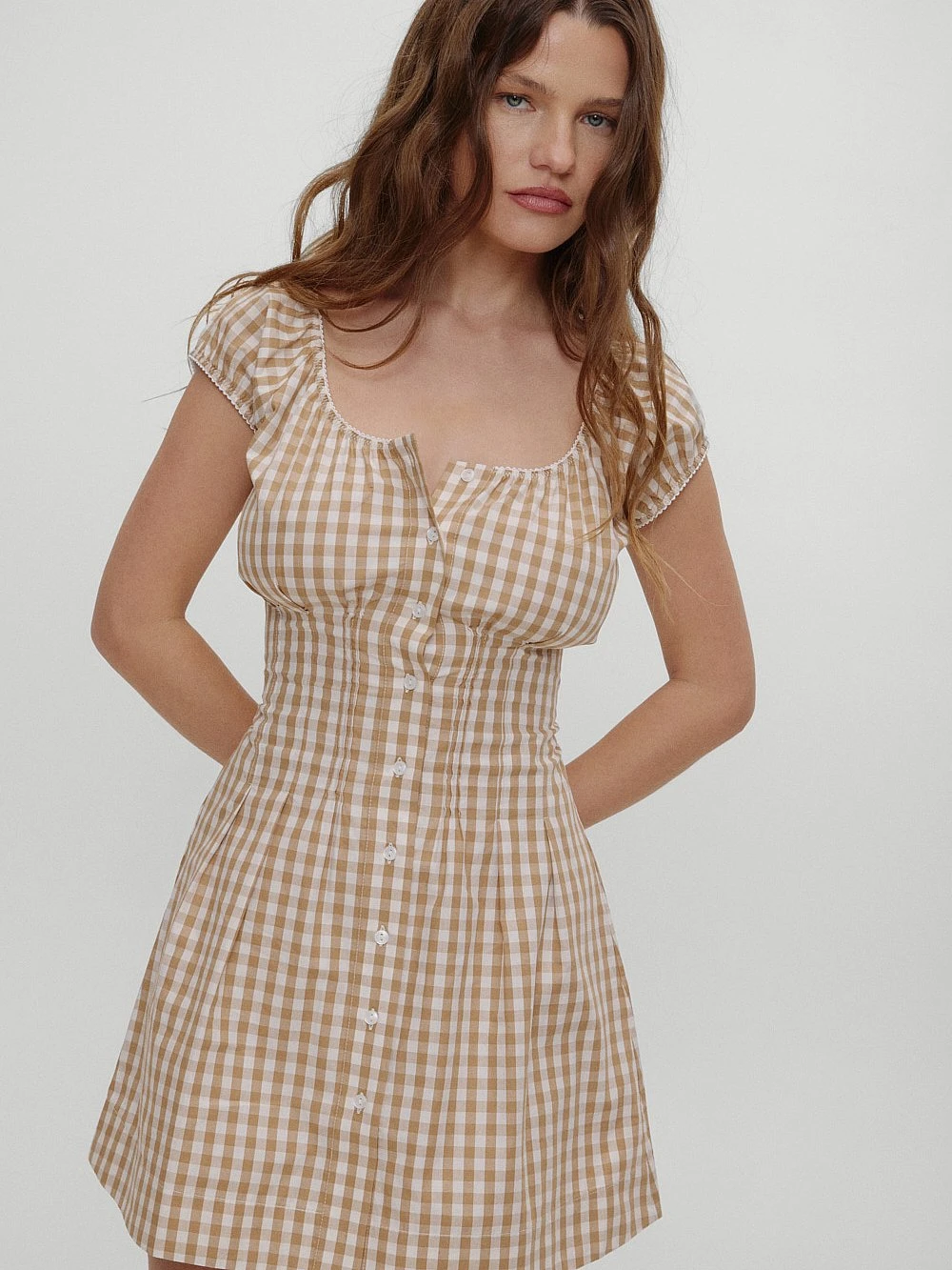 Frankies Bikinis Mustang Poplin Mini Dress 1 Frankies Bikinis Mustang Poplin Mini Dress