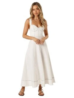 Everly Crossback Midi Dress -Underwear Promotional Store 1126986092D1 OM F