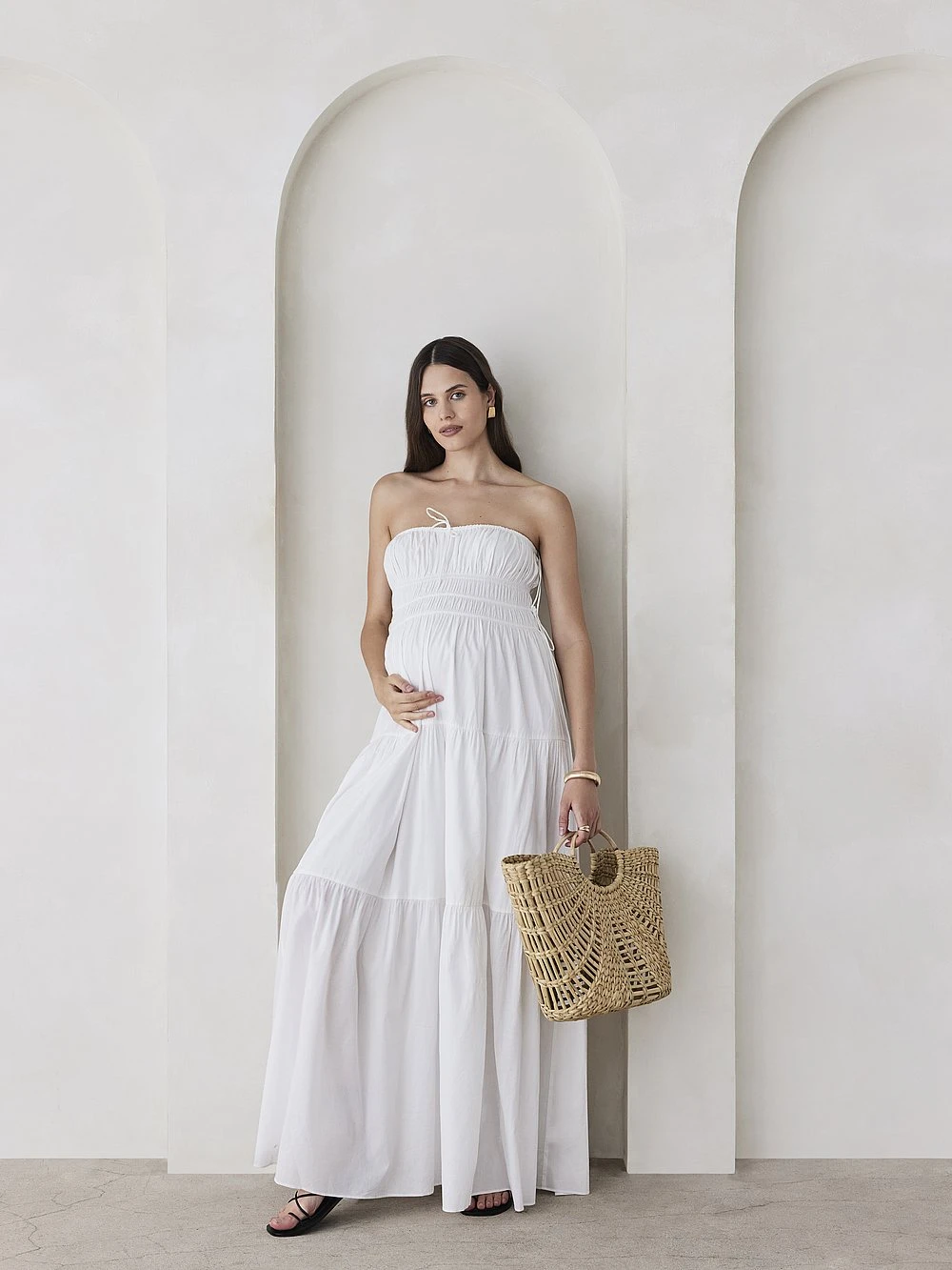 Shirred Strapless Dress 3 Shirred Strapless Dress - Image 3