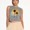 Spiritual Gangster Crawford Cotton Blend Crop Tank