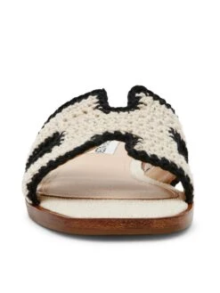 Steve Madden Hadyn Black Leather Sandals -Underwear Promotional Store 1127232133Y7 OF F 2