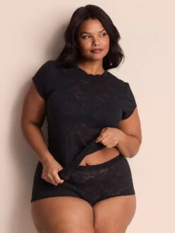 Yoko Lace Lounge Set -Underwear Promotional Store 1127636454A2 OM F